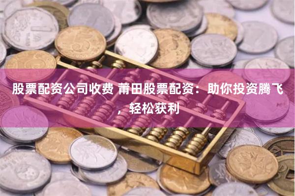 股票配资公司收费 莆田股票配资：助你投资腾飞，轻松获利
